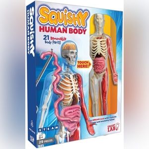 Smart Lab Squishy Human Body With 21 Removable Body Parts with Book New In Box